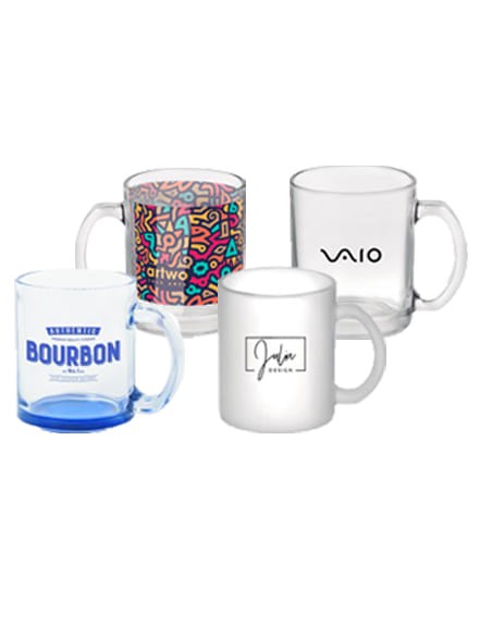 Tazze in vetro personalizzate