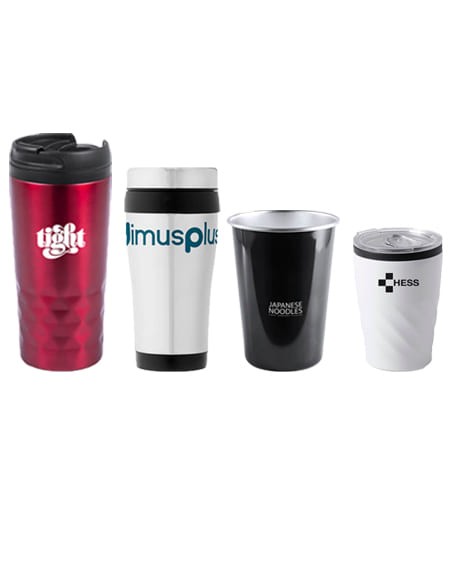 Vasos de acero inoxidable personalizados